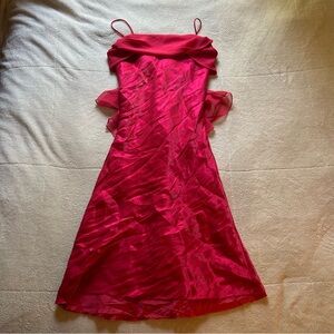 Pink Satin Betsy and Adam Dress